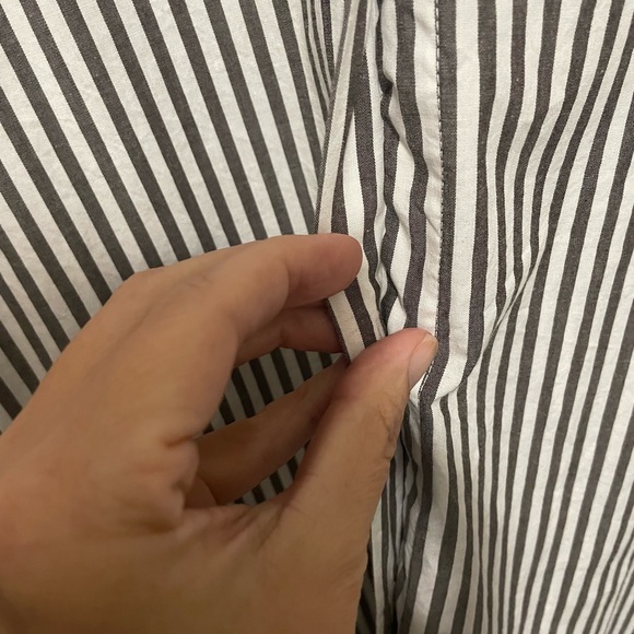 Loft Striped Maxi pocket shirt dress in cocoa nib - Picture 4 of 5